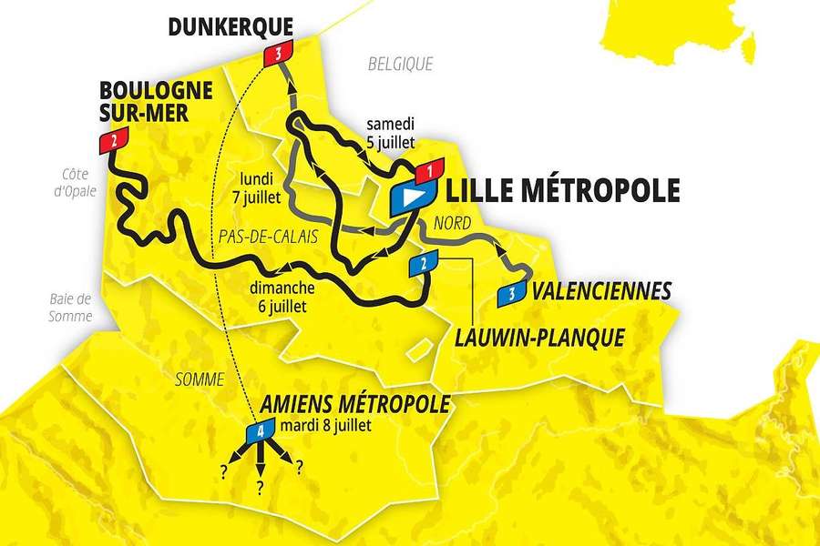 Tour de France 2025: Die ersten Abschnitte