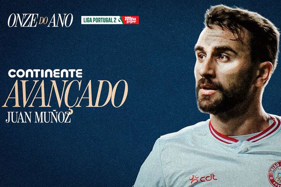 Juan Muñoz no onze do ano da Liga 2