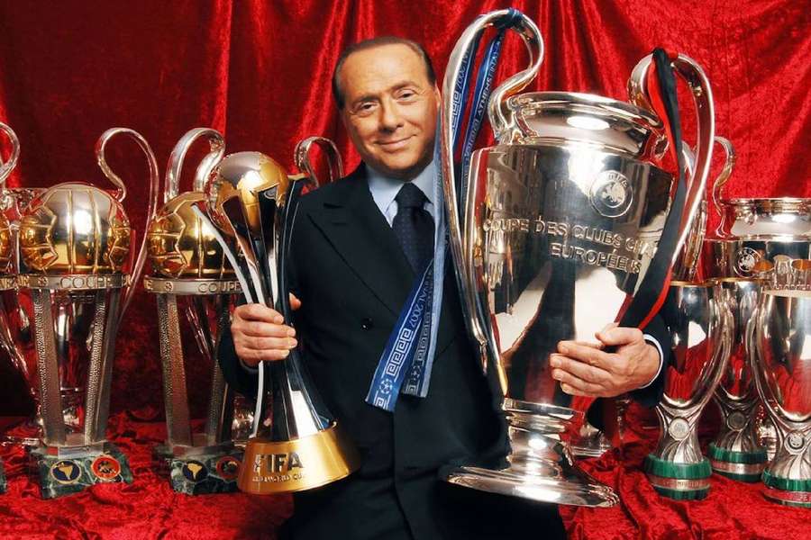 Berlusconi, campeão de tudo com o Milan