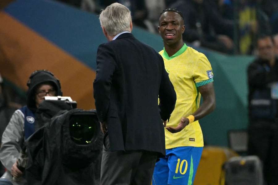 Vinícius Junior, con Brasil