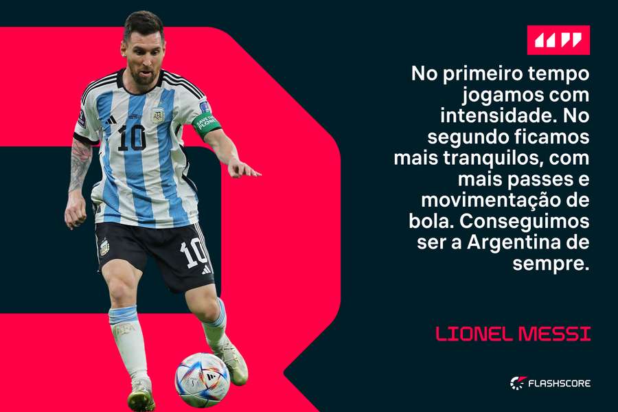 Messi enalteceu o segundo tempo da seleção argentina contra o México