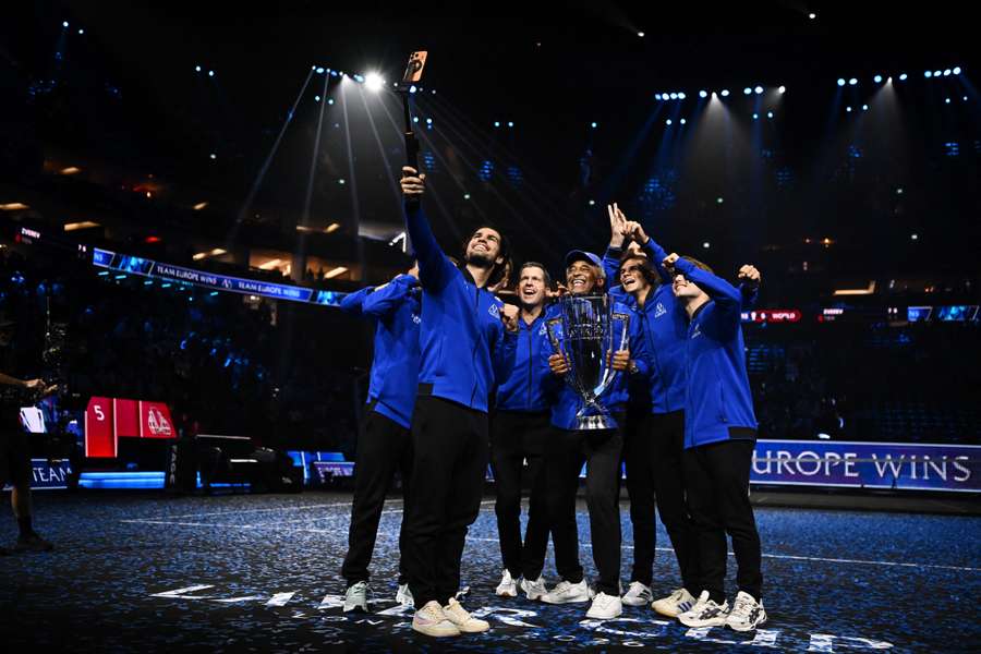 El equipo Europa celebra El equipo Europa celebra