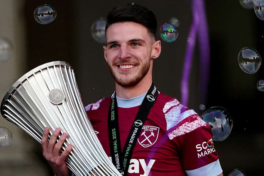 Declan Rice will leave West Ham