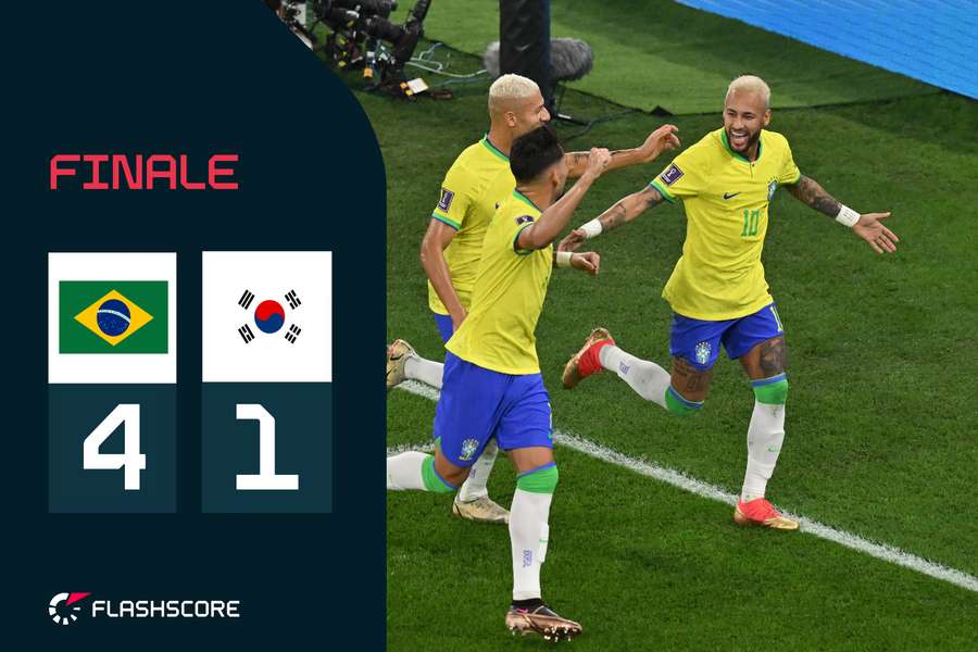 Coppa del Mondo, Brasile-Corea del Sud 4-1