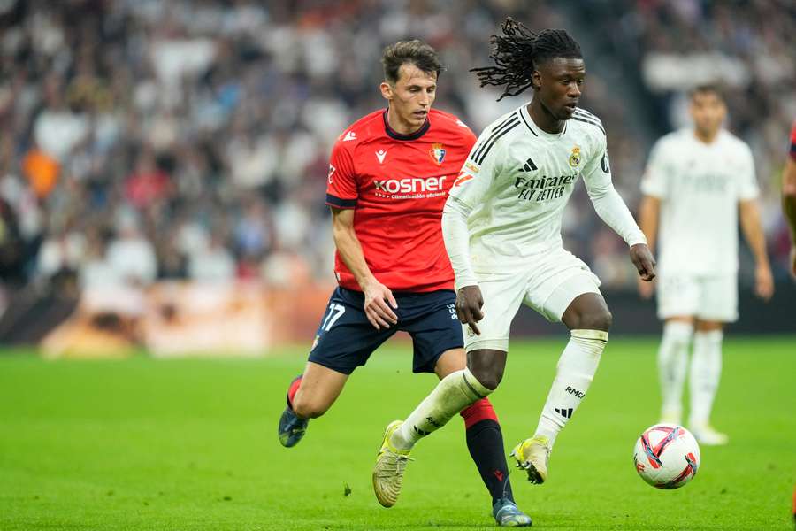 Ante Budimir in action against Real Madrid earlier this season