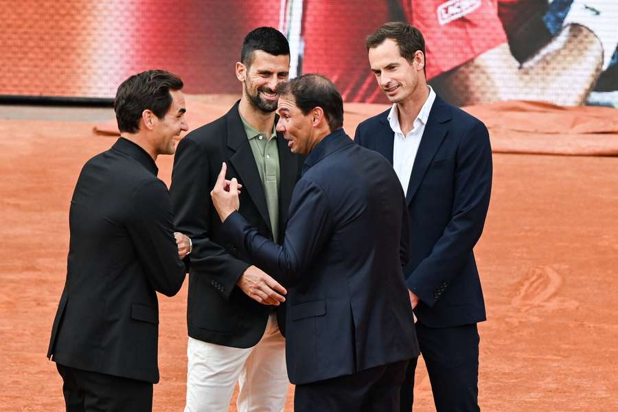 Federer, Nadal, Djokovic y Andy Murray en Roland Garros
