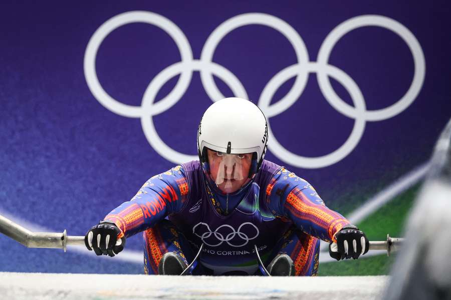 Valentin Crețu, clasat pe locul 13 la sanie individual masculin, după primele două manşe