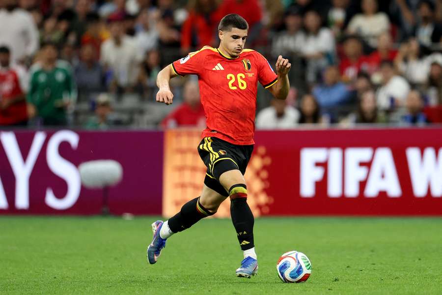 Matias Fernandez-Pardo avec la Belgique au Mondial.