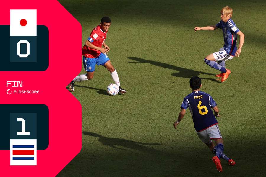 FINAL: Costa Rica sorprende a Japón y da un golpe sobre la mesa del grupo E