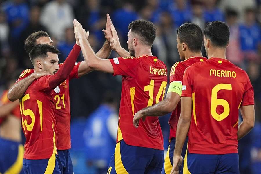 España celebra su victoria