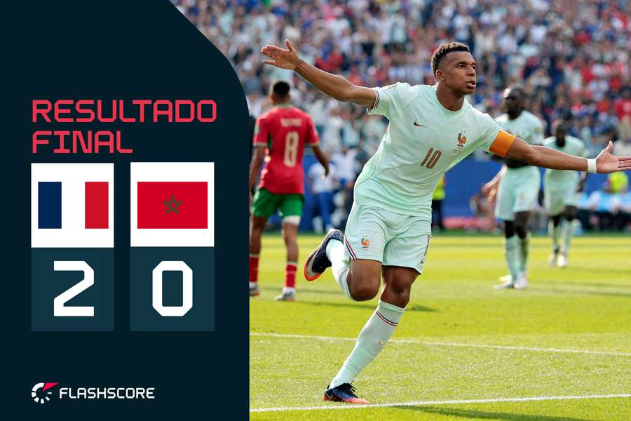 Kylian Mbappé inaugurou o marcador, já depois de falhar um penálti Kylian Mbappé inaugurou o marcador, já depois de falhar um penálti