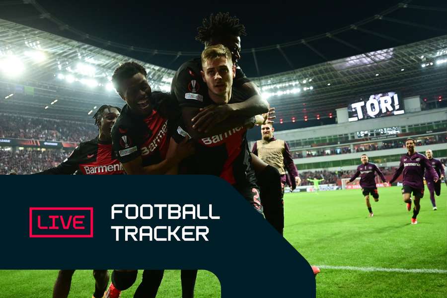 Football Tracker: Villa crash out of Europe as Leverkusen stay unbeaten