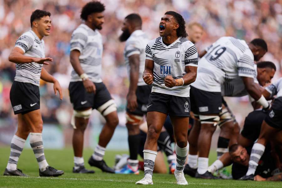 Fiji scored three tries on their way to a historic victory