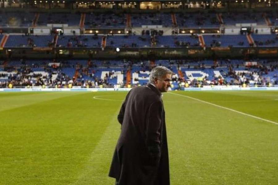 Jose Mourinho en su etapa como dt del Real Madrid