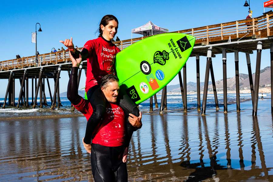 Marta Paço, bicampeã mundial e europeia de surf adaptado