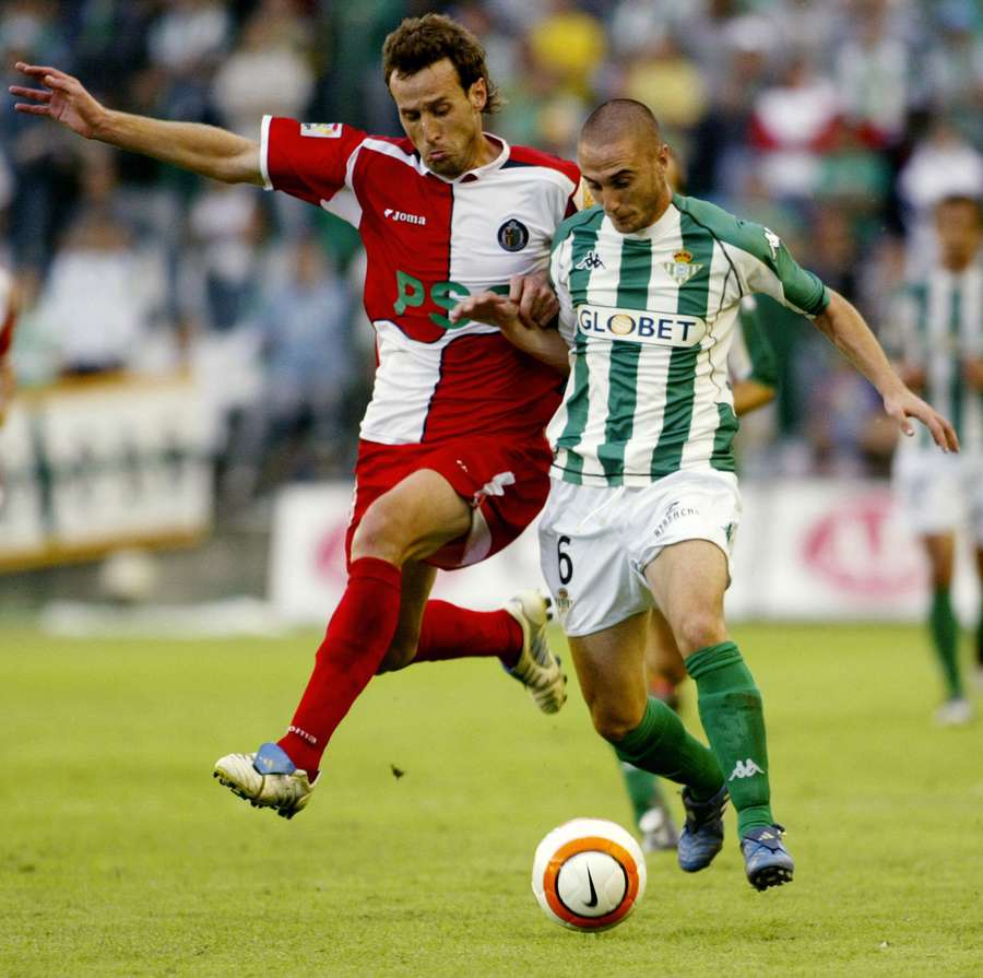 Dani, contro Pulido in una delle partite Betis-Getafe Dani, contro Pulido in una delle partite Betis-Getafe