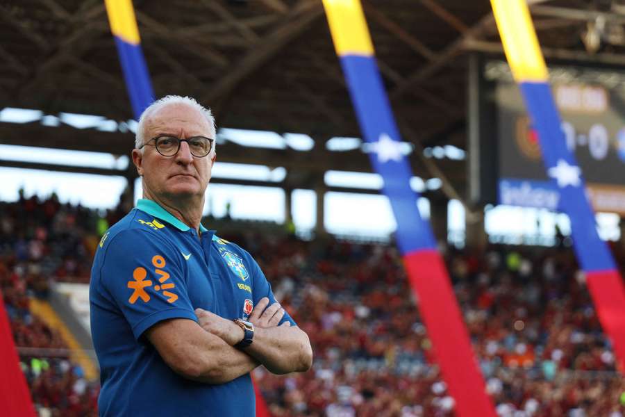 Dorival Júnior, durante el choque ante Venezuela.