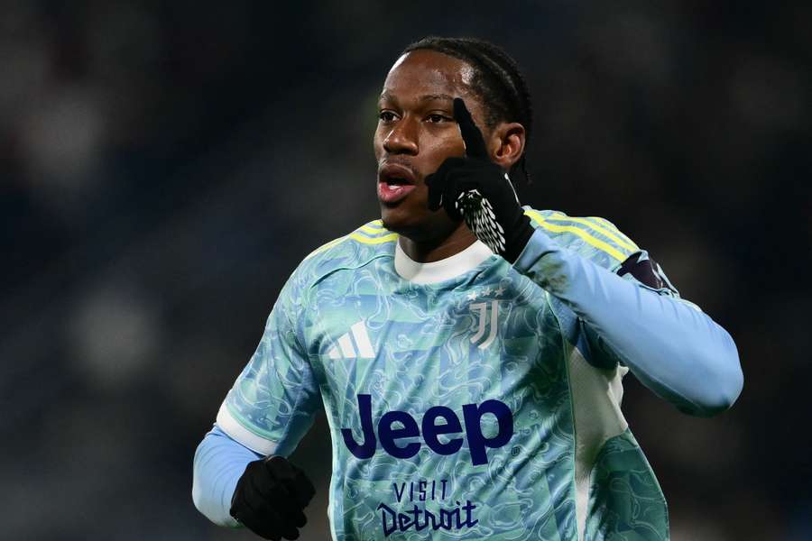 Jonathan David festeggia il gol contro il Sassuolo