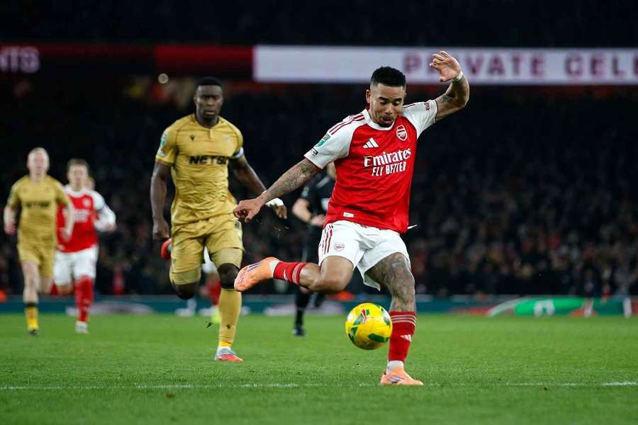 Arteta "so happy" with Gabriel Jesus performance in Arsenal Cup win Arteta "so happy" with Gabriel Jesus performance in Arsenal Cup win