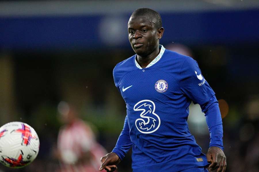 N'Golo Kante tijdens de wedstrijd tegen Brentford op 26 april 2023