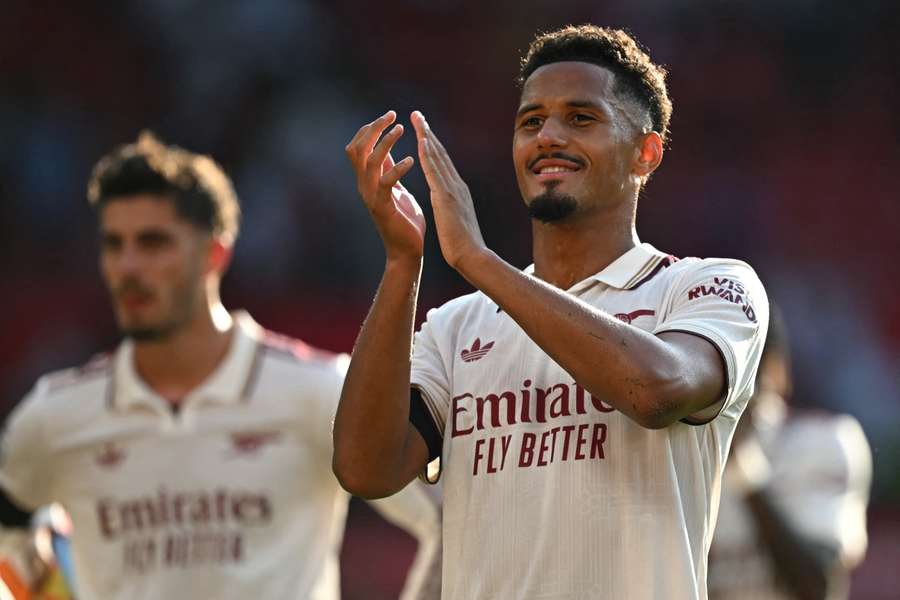 Saliba avec Arsenal cette saison.