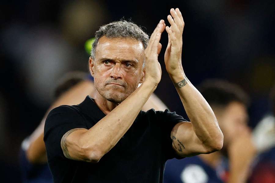 Luis Enrique was instated as PSG manager in the summer