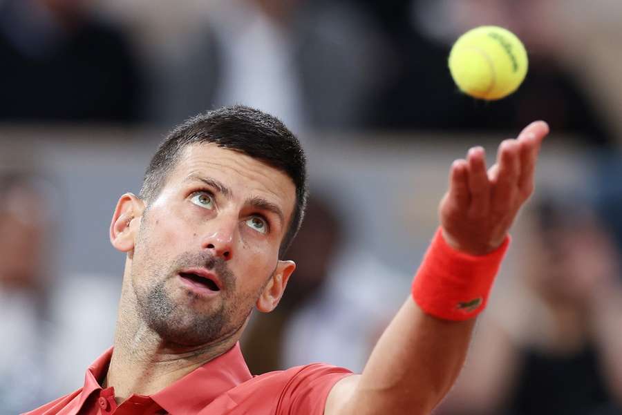 Novak Djokovic spiel am Abend um das Achtelfinale der French Open 2024