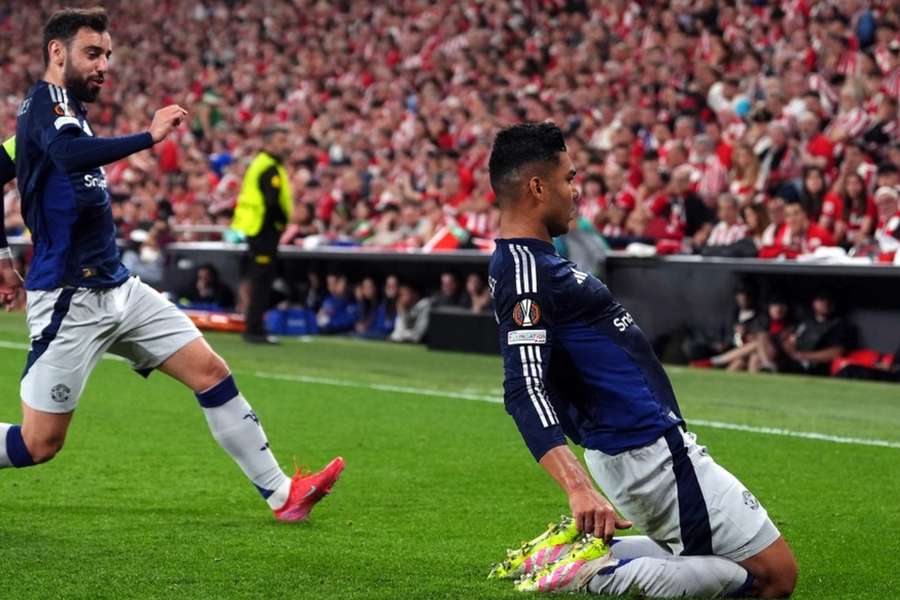 Casemiro abriu oplacar em Athletic Bilbao 0x3 Manchester United