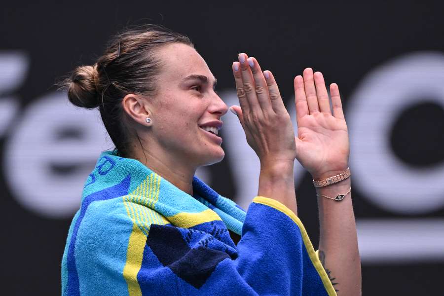 Sabalenka in action in Australia