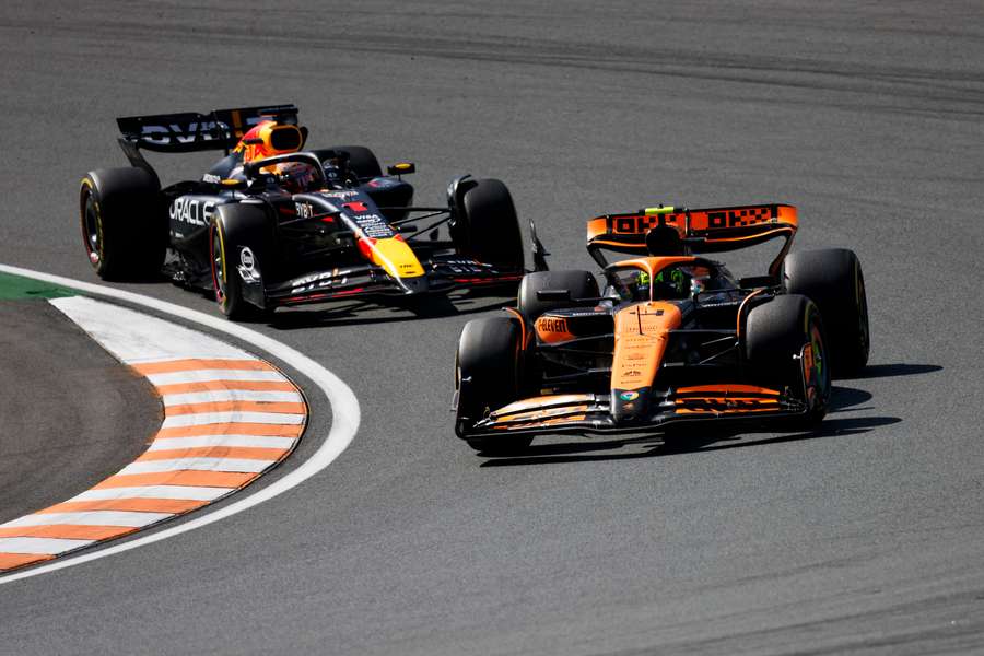 Norris, por delante de Verstappen en Zandvoort