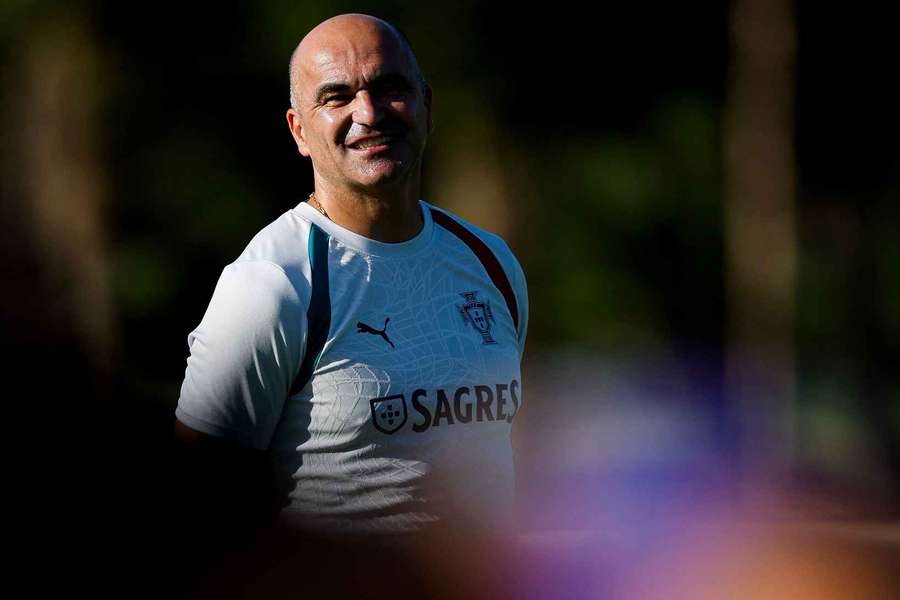 Roberto Martínez orientou treino na Cidade do Futebol Roberto Martínez orientou treino na Cidade do Futebol