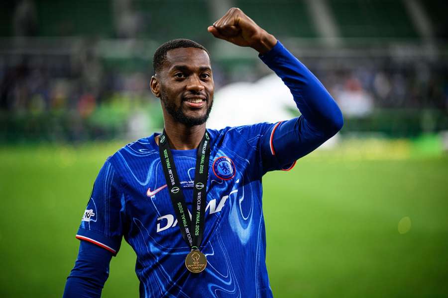 Tosin Adarabioyo after the Europa Conference League final against Real Betis at Wroclaw Stadium Tosin Adarabioyo after the Europa Conference League final against Real Betis at Wroclaw Stadium