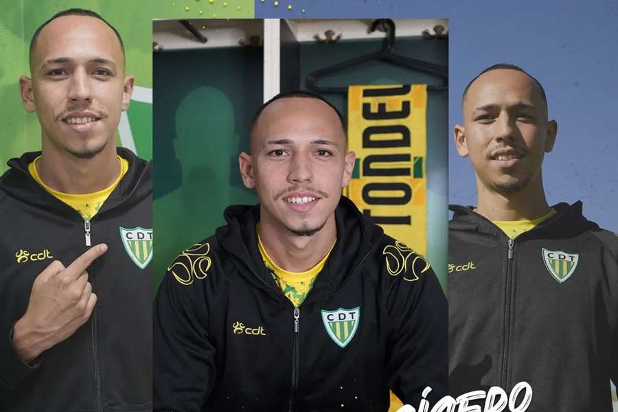 O médio Cícero assinou pelo Tondela até ao final de junho de 2025