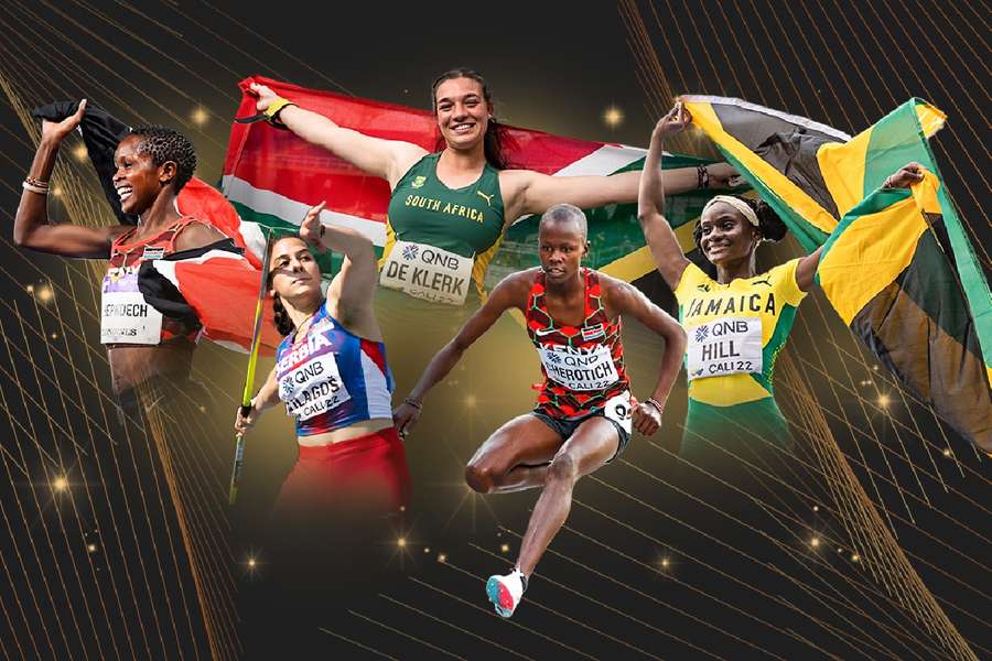 World Athletics ha anunciado las cinco candidatas al Premio Revelación Estrella Femenina 2022