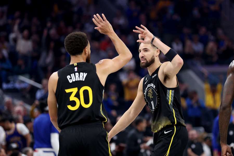 Steph Curry en Klay Thompson stonden bij de Warriors bekend als de 'Splash Bros'