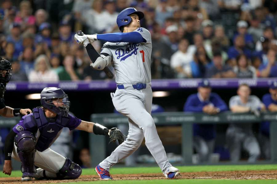 Shohei Ohtani hizo un home run en el triunfo de los Dodgers 