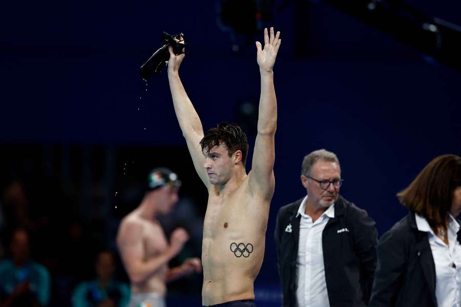 Finke retained the gold medal in a thrilling swim