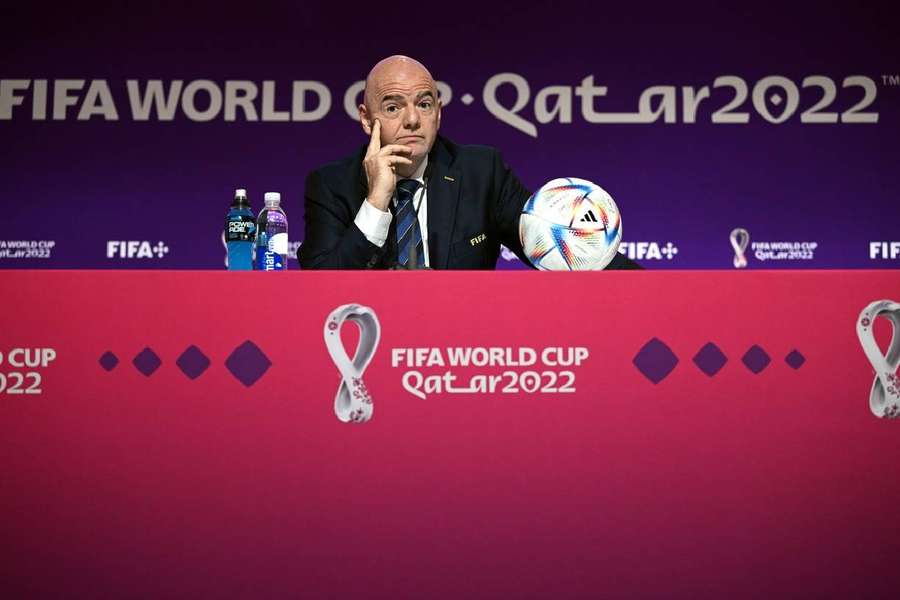 Gianni Infantino ce samedi 19 novembre en conférence de presse.