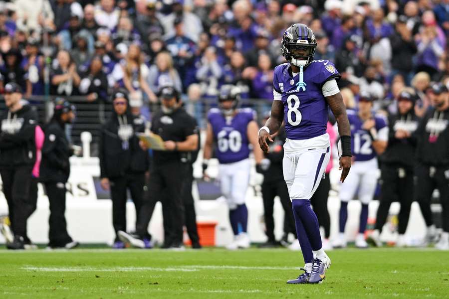 Baltimore Ravens starting QB Lamar Jackson.