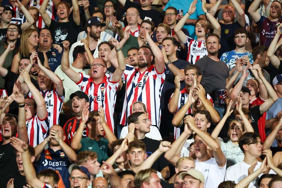 In tegenstelling tot FC Den Bosch-supporters, zijn fans van Willem II wel gewoon welkom