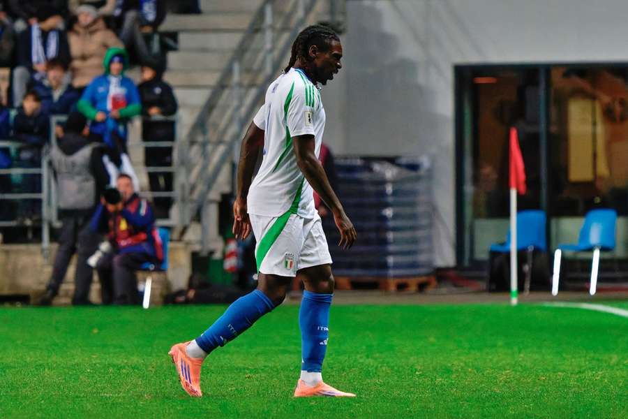 Moise Kean durante Estonia-Italia