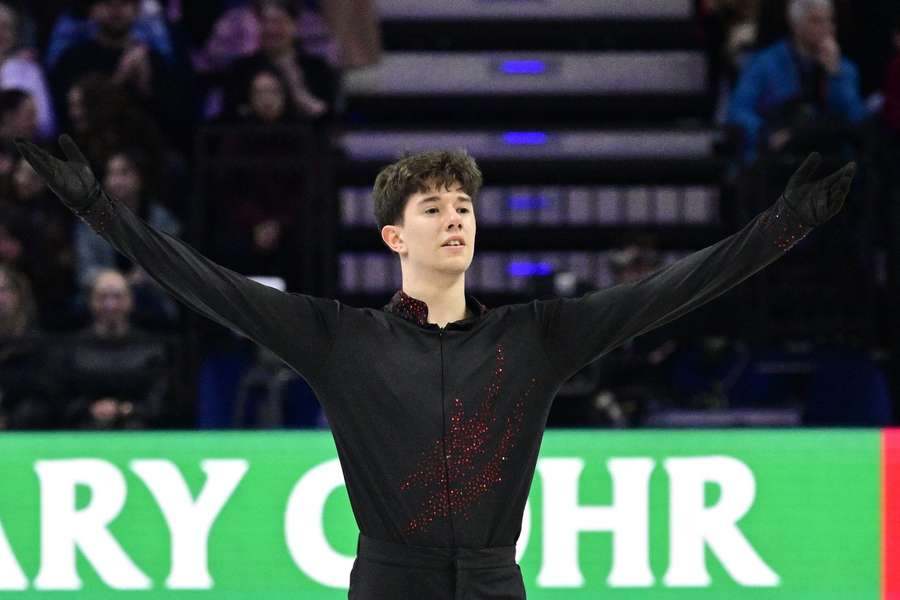 Hagara v akcii na šampionáte.