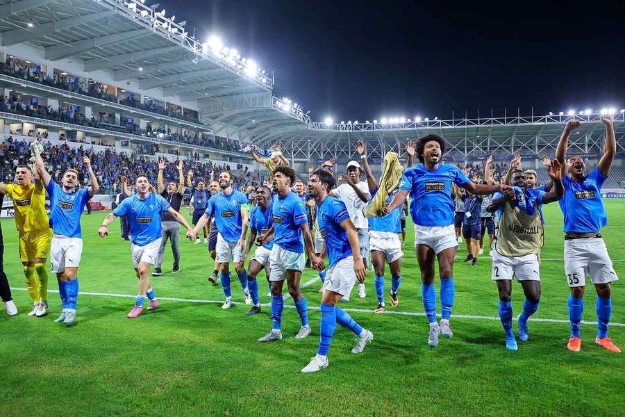 Pafos celebrate a huge win