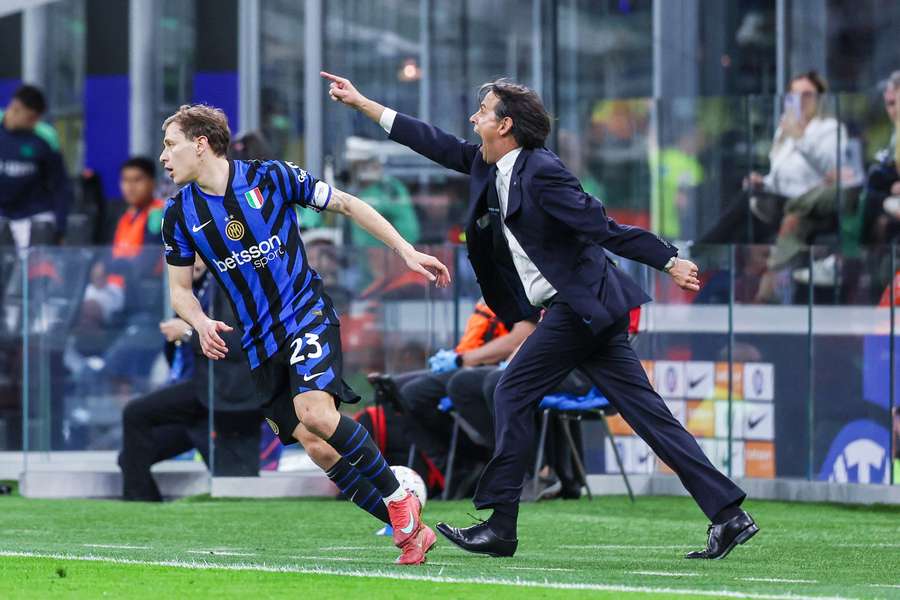 Gerne emotional: Inter-Coach Inzaghi an der Seitenlinie (r.)