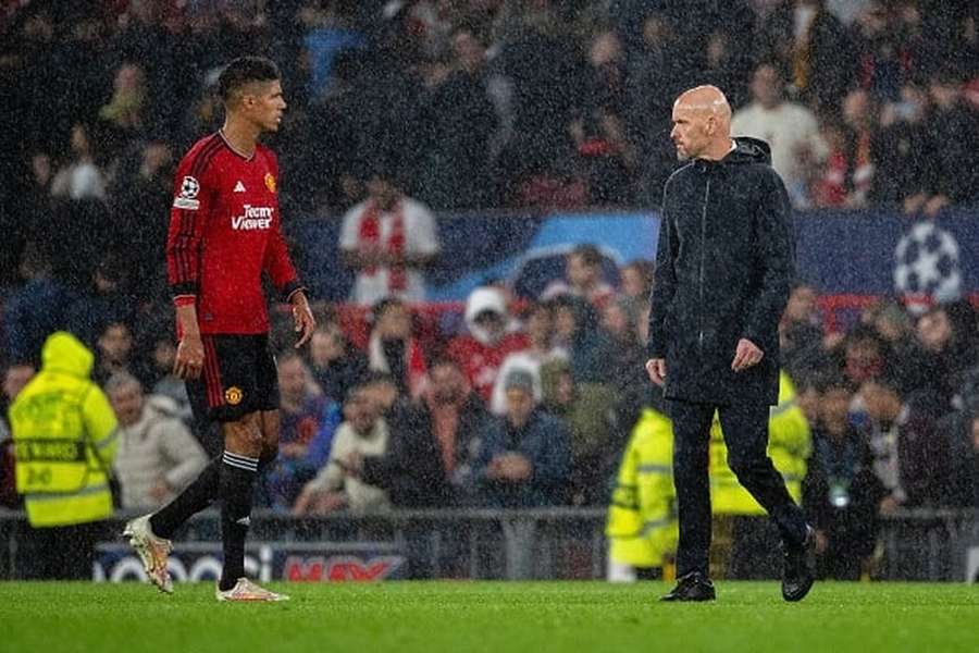 Varane com Erik ten Hag