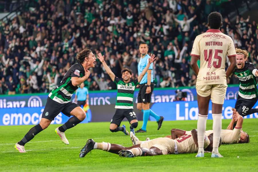 Eduardo Quaresma scores a 93d minute winner for Sporting against Gil Vicente.