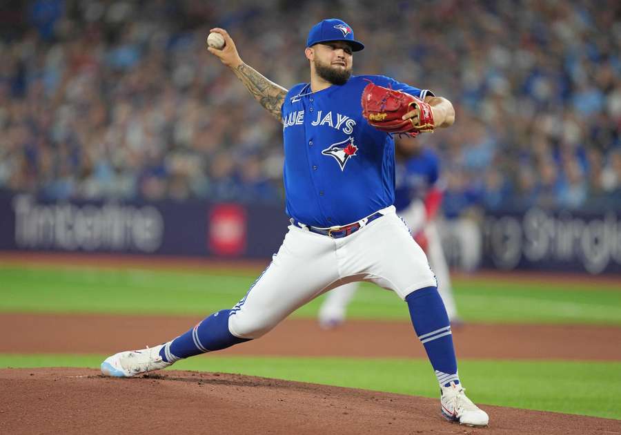 Alek Manoah was on the bump for the first start at the newly renovated Rogers Centre