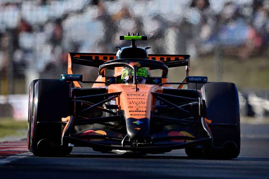 Lando Norris in action Lando Norris in action