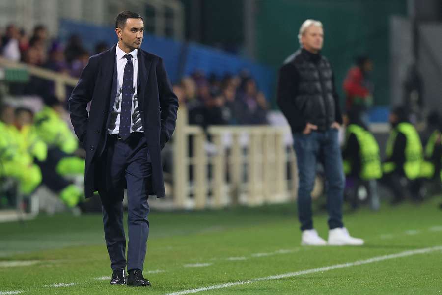 Raffaele Palladino durante Fiorentina-Lask