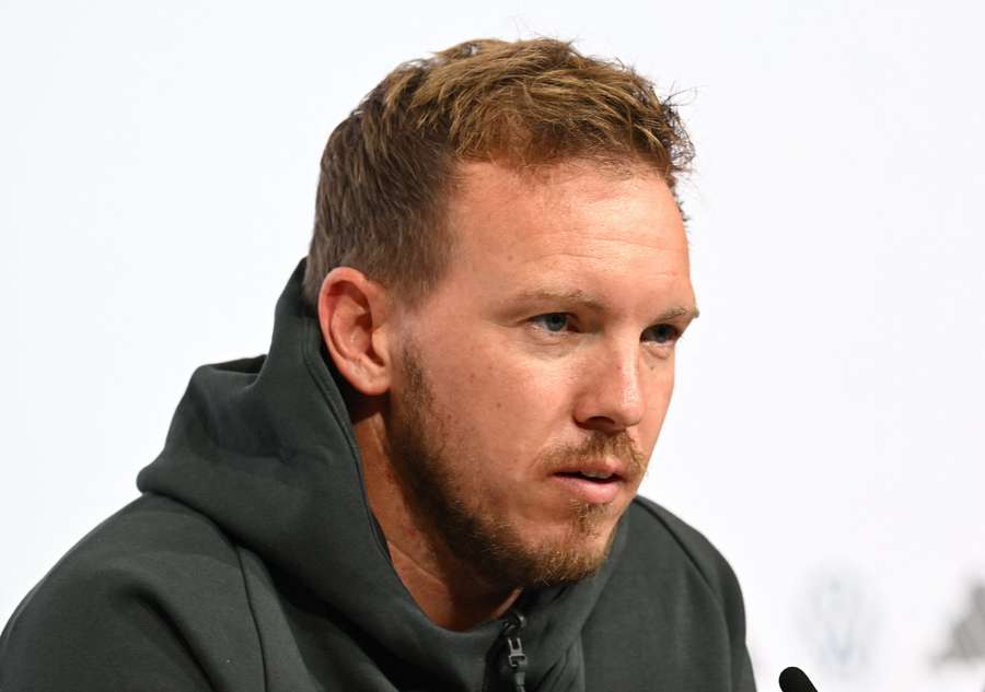 Germany coach Julian Nagelsmann during the press conference